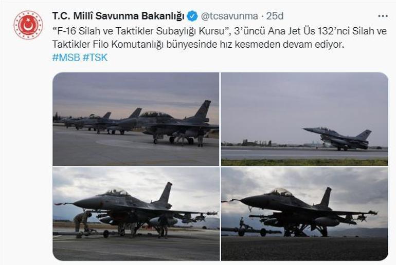 Son dakika... MSBden F-16 paylaşımı Hız kesmeden devam ediyor