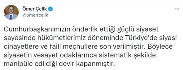 AK Parti Sözcüsü Çelik, siyasi cinayetler işleneceği iddiasını değerlendirdi: