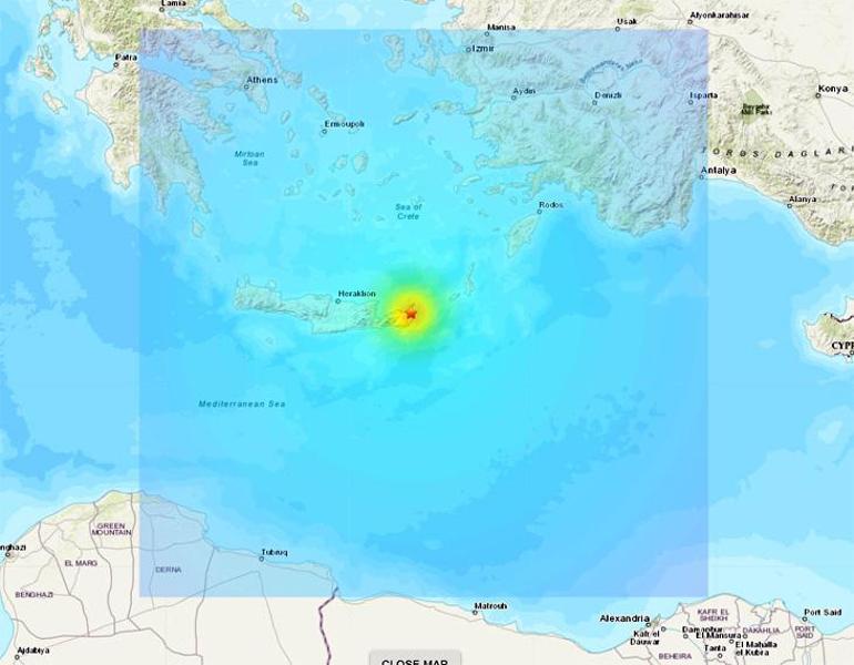 Son dakika deprem haberi: Giritte 6.3 büyüklüğünde deprem oldu