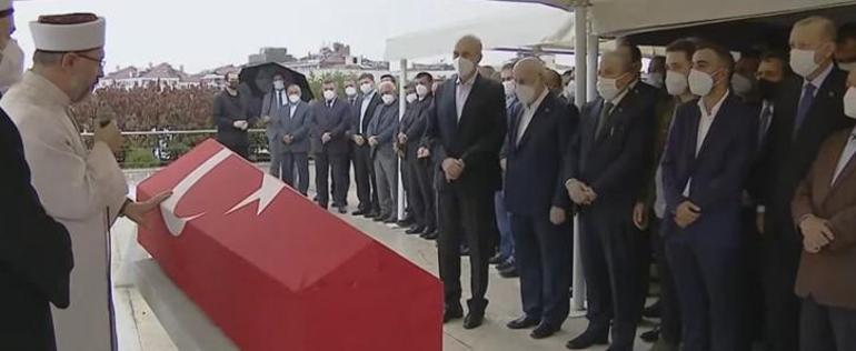 İsmet Uçmaya veda Cumhurbaşkanı Erdoğan da cenaze törenine katıldı