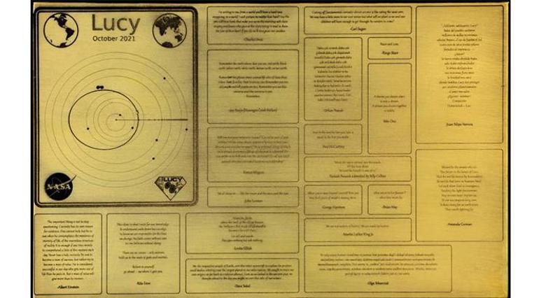 NASAnın aracı Lucy ile Orhan Pamuktan alıntı ve Türk atasözü Jüpitere gidecek