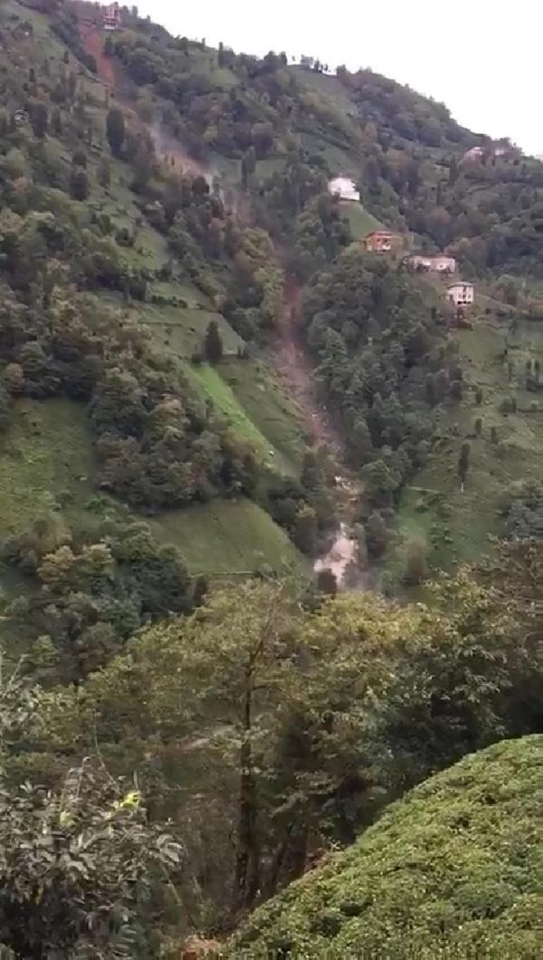 Rizedeki heyelan sırasında büyük panik yaşadılar