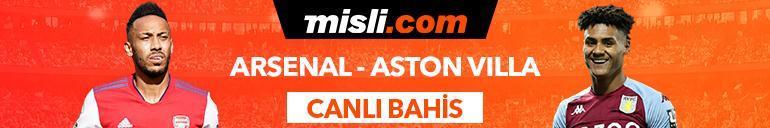 Arsenal-Aston Villa maçı Tek Maç ve Canlı Bahis seçenekleriyle Misli.com’da