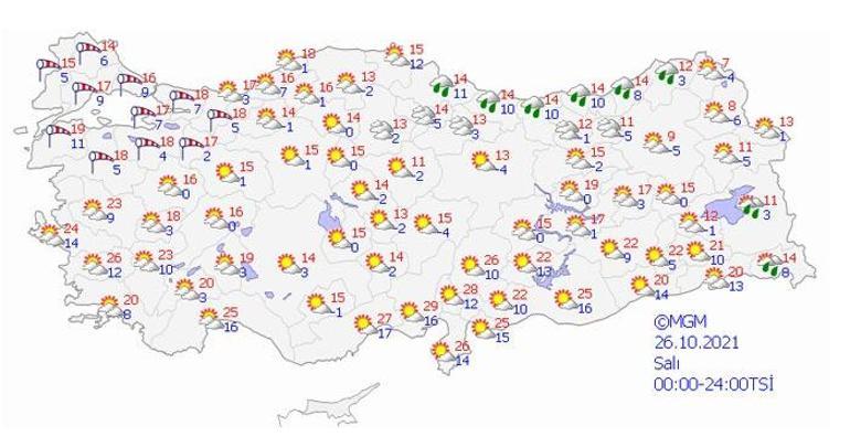 Son dakika Meteoroloji tek tek saydı ve uyardı Sağanak yağış...