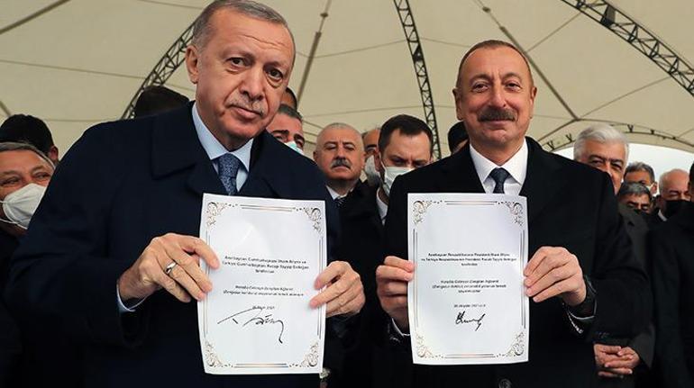 Cumhurbaşkanı Erdoğan, Fuzuli Havalimanına inen ilk lider oldu