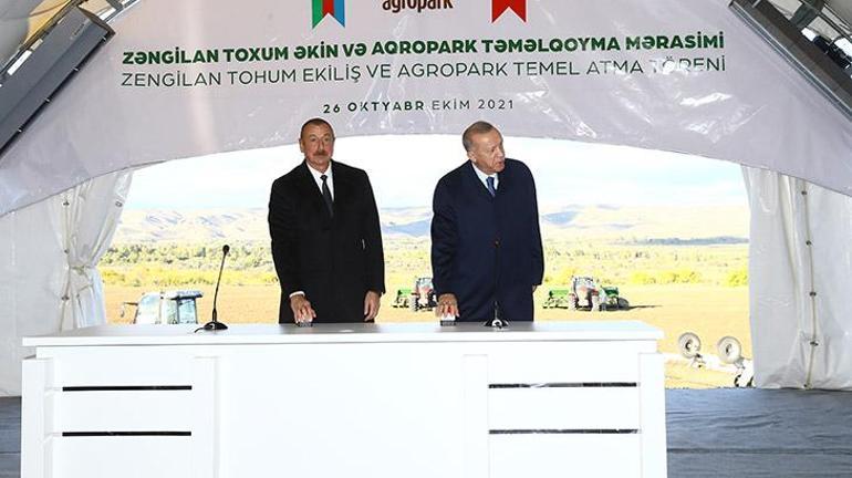 Erdoğan ve Aliyev,  Akıllı Tarım Kampüsü Faz 1in temelini attı