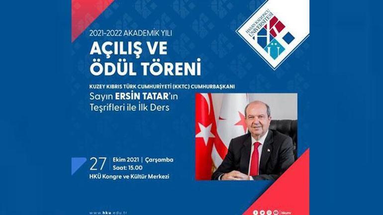 KKTC Cumhurbaşkanı Tatar, Hasan Kalyoncu Üniversitesi’nde törene katılacak