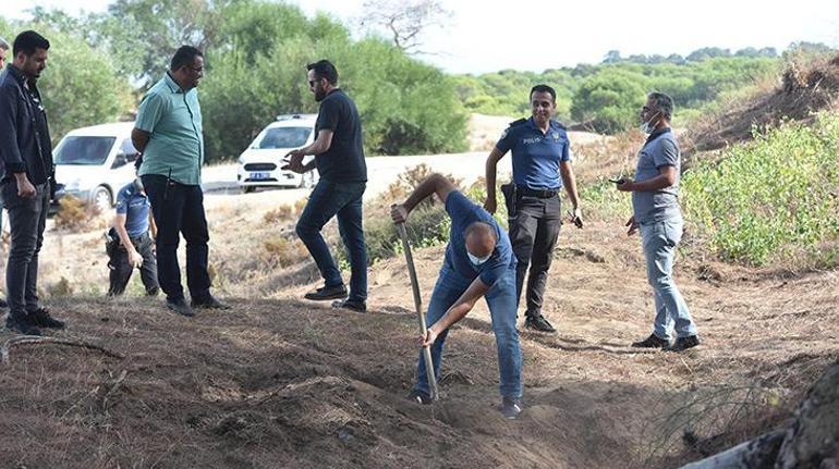 Mezar ihbarı boş çıkınca ekipler çukuru kapatıp döndü