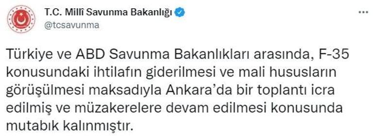 Türkiyeden flaş ABD ve F-35 açıklaması