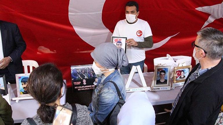 Gurbetçilerden evlat nöbetindeki ailelere ziyaret