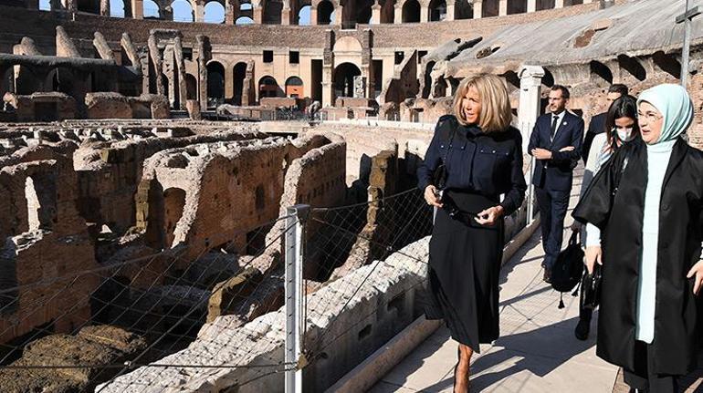 Emine Erdoğan, Romada lider eşleriyle bir araya geldi