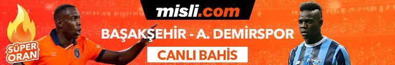 Başakşehir-Adana Demirspor maçı canlı bahis seçeneğiyle Misli.comda