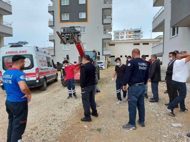 Şantiyede feci ölüm Geri manevra yapan vincin altında kalan inşaat bekçisi öldü
