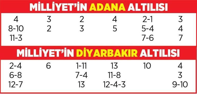 Altılı ganyanda bugün (2 Kasım)
