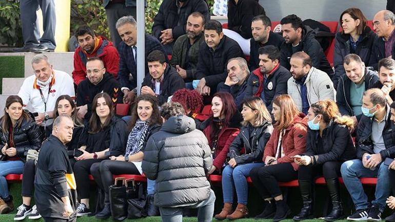 Floryada sürpriz buluşma Fatih Terimden Galatasaray çalışanlarına jest