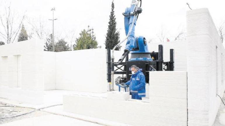 3D Beton Yazıcı Teknolojisiyle konut devri başladı