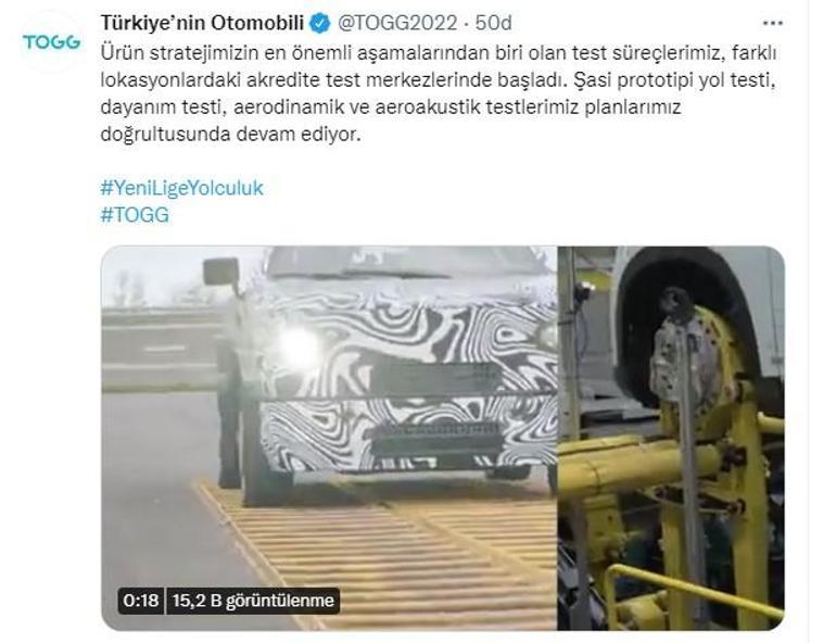 Yerli otomobilden yeni görüntüler geldi