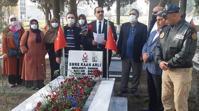 Şehit mezarına çirkin saldırıya gözaltı