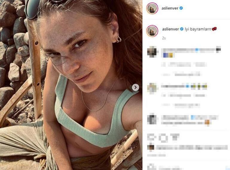 Aslı Enverden yeni tatil pozları