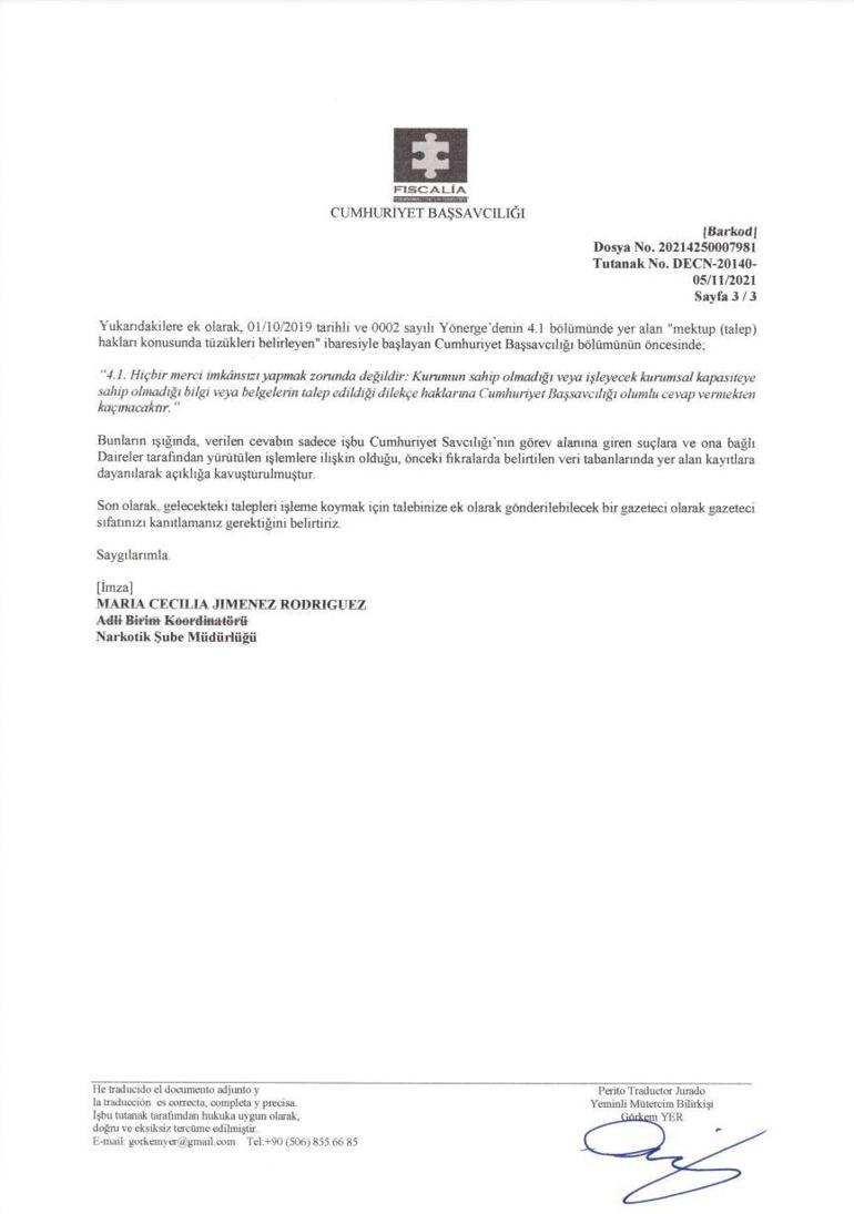 EGMden Kolombiyada ele geçirilen uyuşturucuya ilişkin açıklama Engin Özkoç hakkında suç duyurusunda bulunulacak