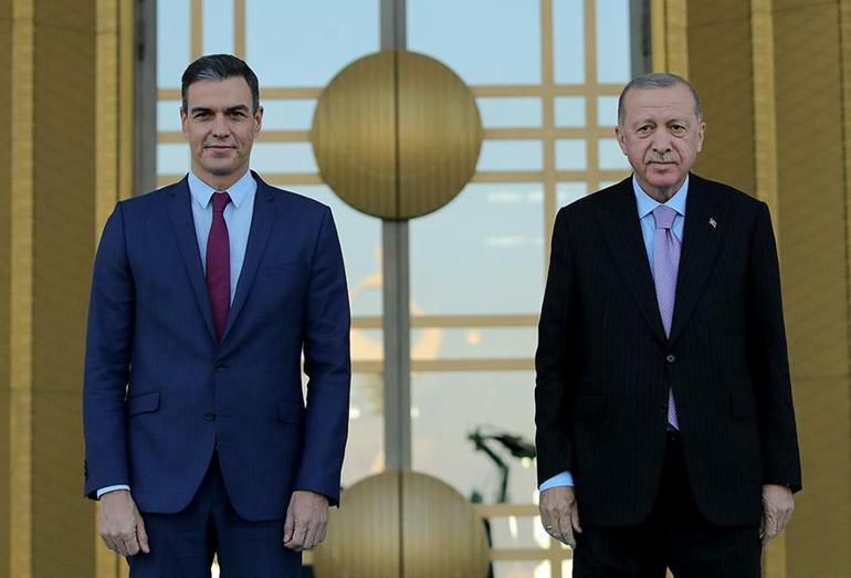 Cumhurbaşkanı Erdoğan, İspanya Başbakanı Sanchez ile bir araya geldi
