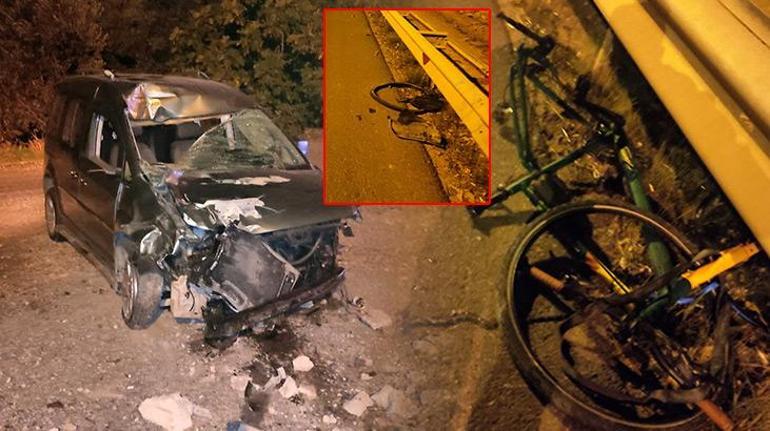 Feci kaza Hafif ticari aracın çarptığı iki bisikletli yaşamını yitirdi
