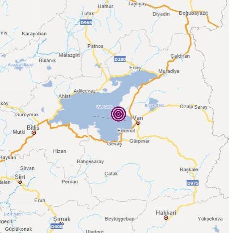 Son dakika: Vanda korkutan deprem Büyüklüğü...