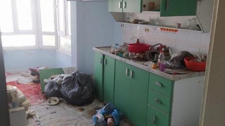 Kiraya verdiği evi pislik içinde geri aldı