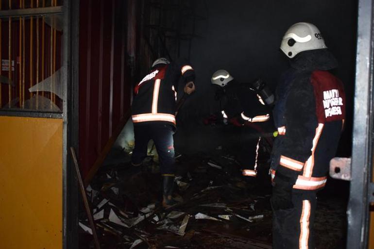 Malatya’da sanayi sitesinde korkutan yangın