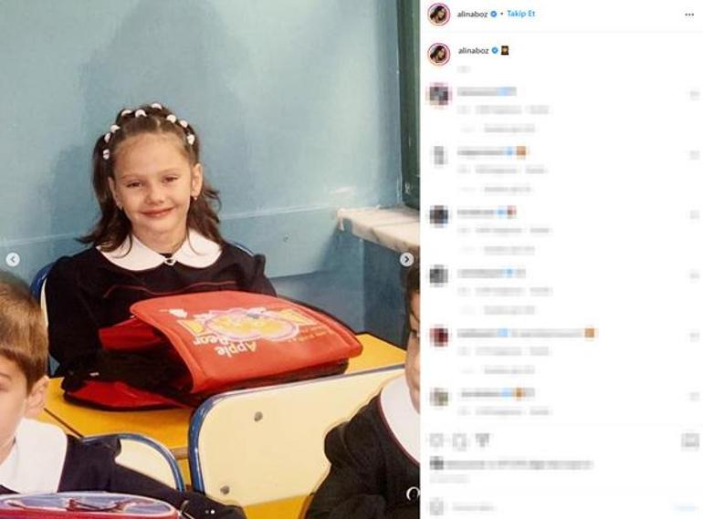 Alina Boz okul sıralarında