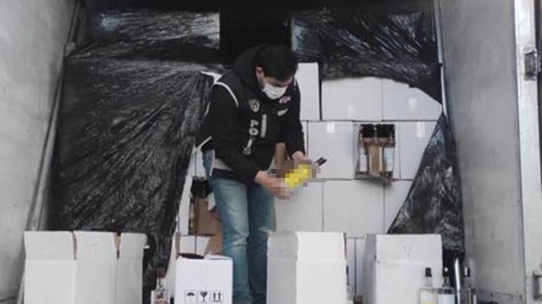 Yılbaşı öncesi zehir operasyonu Çok miktarda sahte içkiye el konuldu