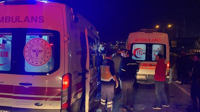 D-100 Karayolu’nda kaza İşçi servisleri çarpıştı, yaralılar var