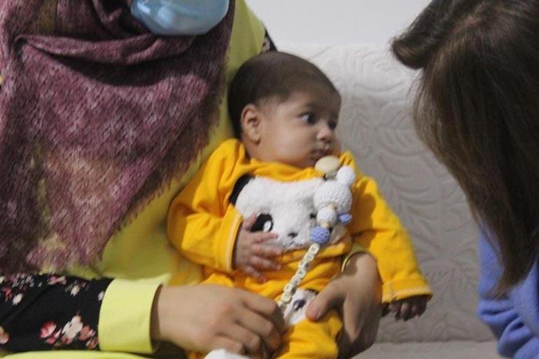 Baba şiddetine maruz kalan Cihan bebek ilk kez görüntülendi