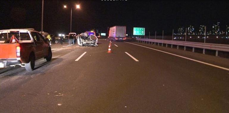 Ankara çevreyolunda trafik kazası 1’i ağır 2 yaralı