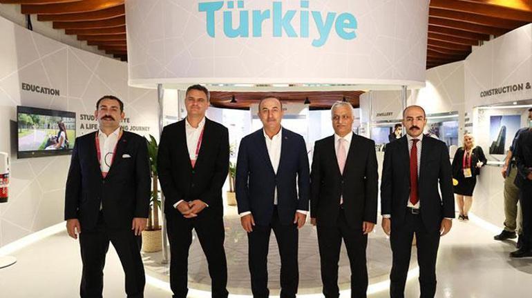 Bakan Çavuşoğlundan Expo 2020 Dubaide Türkiye sergi alanına ziyaret