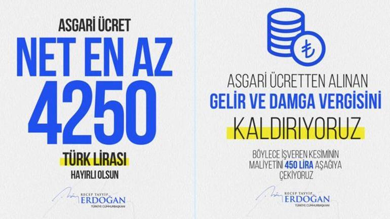 Son dakika haberler: 2022 asgari ücret Cumhurbaşkanı Erdoğan tarafından açıklandı