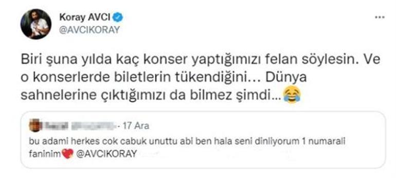 Koray Avcının kendisini öven takipçisine verdiği yanıt tepki çekti