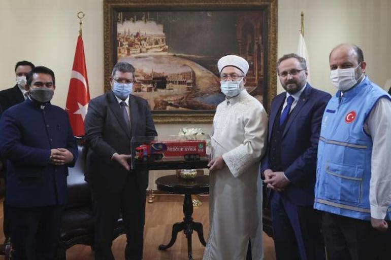 Diyanet İşleri Başkanı Erbaş, Malezya Dışişleri Bakanı Abdullah ile görüştü