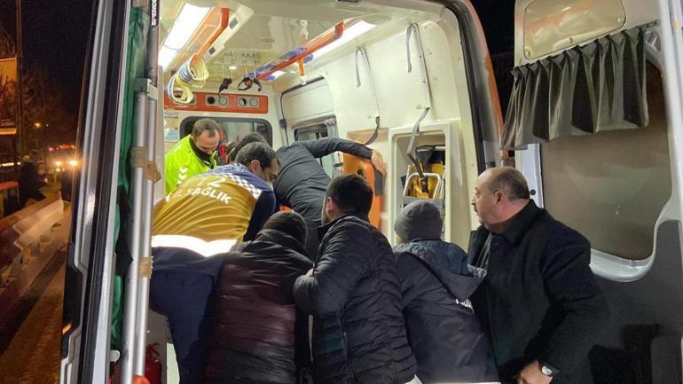 Devrilen motosiklet metrelerce sürüklendi: 2 yaralı