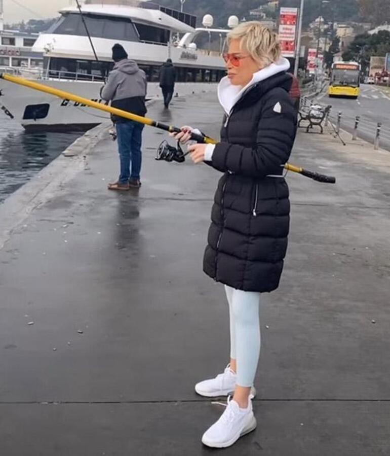 Linet ilk oltada balık yakaladı