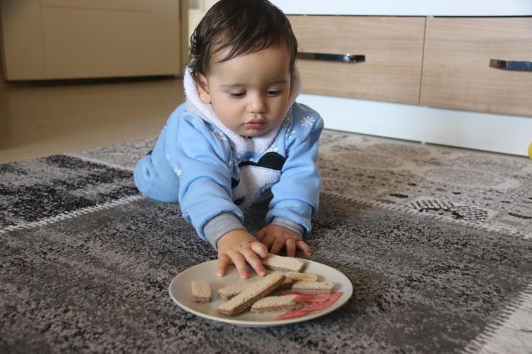 Gofretin içinden çıktı 10 aylık bebek ölümden döndü