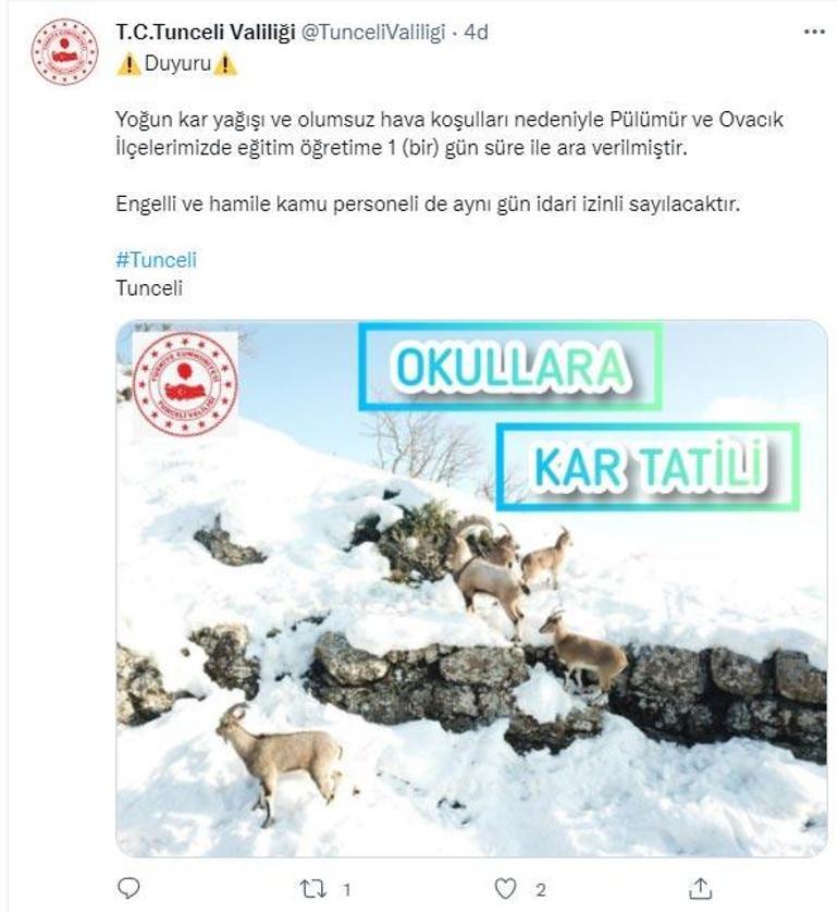 Peş peşe duyurdular Eğitime kar engeli