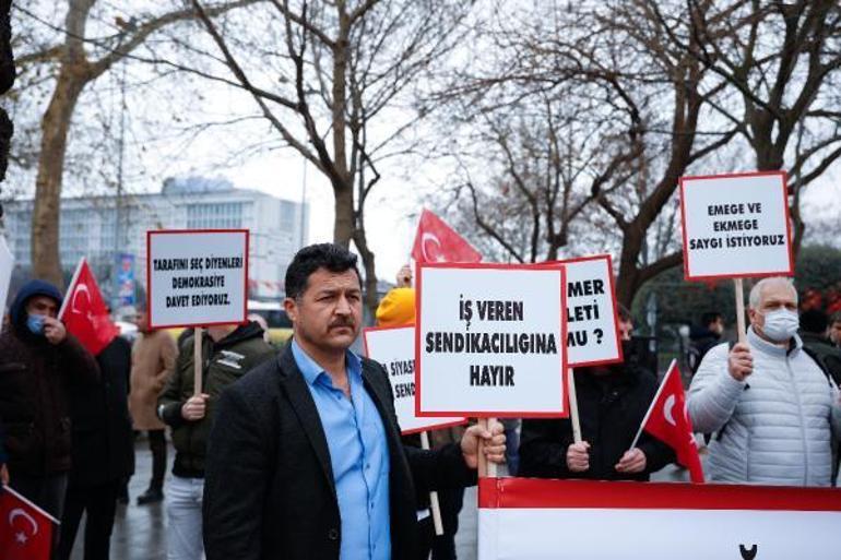 İBB önünde protesto