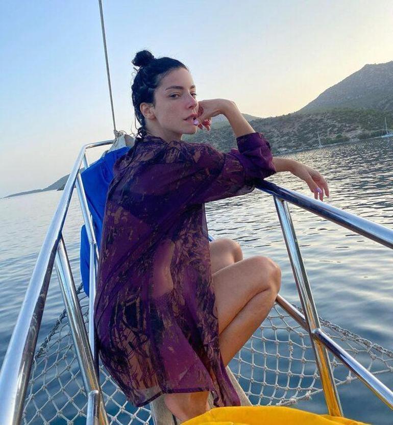 Merve Boluğurdan makyajsız tekne paylaşımı