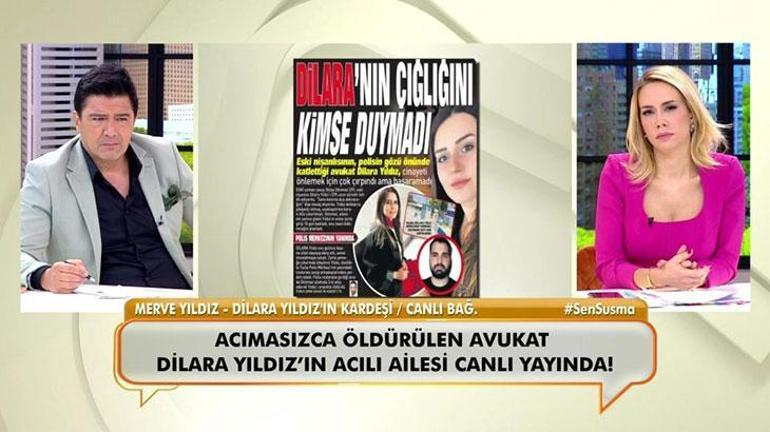 Öldürülen Avukat Dilara Yıldız’ın kız kardeşi canlı yayında isyan etti