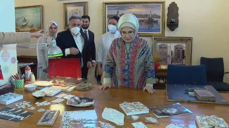 Emine Erdoğan, Tekâmül Sürdürülebilir Sanat Sergisinin açılışını yaptı