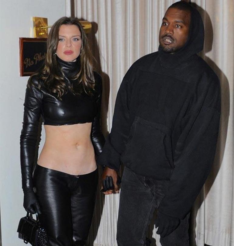 Kanye West yeni aşkı Julia Foxla gecelerde