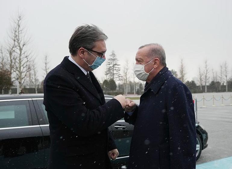 Son dakika Sırbistan Cumhurbaşkanı Ankarada Erdoğan resmi törenle karşıladı