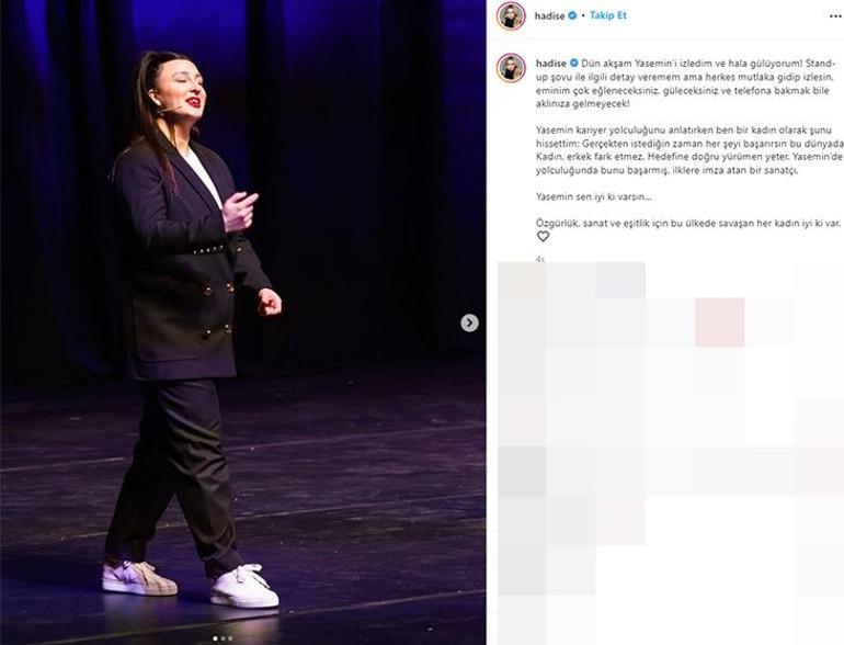Hadiseden Yasemin Sakallıoğluna övgü
