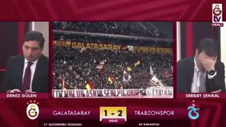Trabzonsporun golü sonrası Galatasaray TVde spikerler yıkıldı